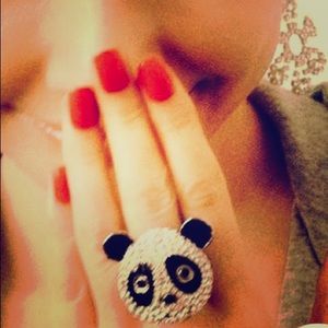 Full Diamond Panda Ring